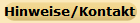 Hinweise/Kontakt