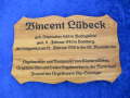 Holzschild Gedenktafel